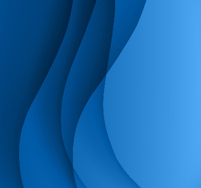 Fabric roller blind for window Blue waves