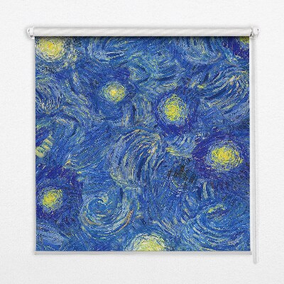 Blackout roller blind Painted blue picture