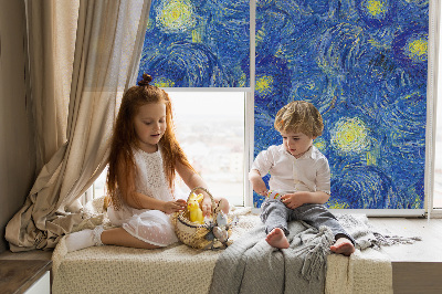 Blackout roller blind Painted blue picture
