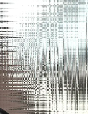 Fabric roller blind for window mirror abstraction design
