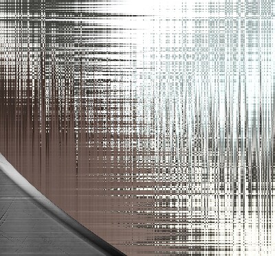 Fabric roller blind for window Mirror abstraction