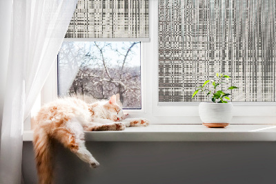 Fabric roller blind for window Mirror abstraction
