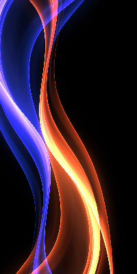 Blackout roller blind for window Orange and blue animation