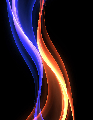 Blackout roller blind for window Orange and blue animation