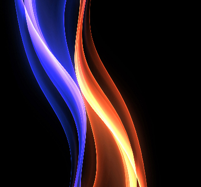 Blackout roller blind for window Orange and blue animation