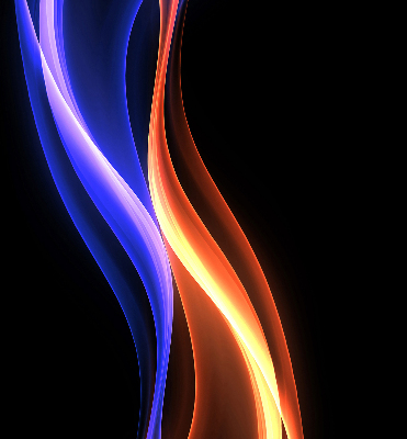 Blackout roller blind for window Orange and blue animation