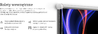Blackout roller blind for window Orange and blue animation