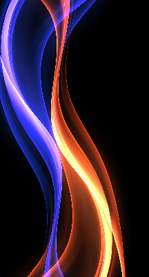 Blackout roller blind for window Orange and blue animation