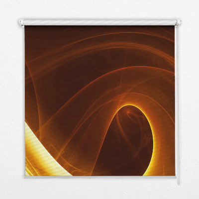 Fabric roller blind for window Orange abstraction