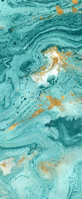 Blackout roller blind for window Turquoise granite