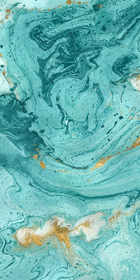 Blackout roller blind for window Turquoise granite
