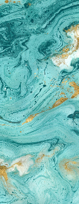 Blackout roller blind for window Turquoise granite