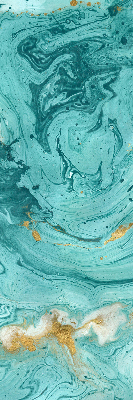 Blackout roller blind for window Turquoise granite