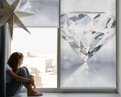 Fabric roller blind for window Diamonds