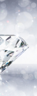 Fabric roller blind for window Diamonds
