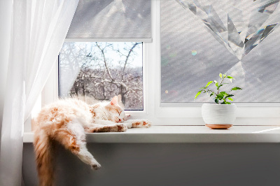 Fabric roller blind for window Diamonds
