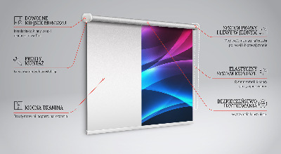 Blackout roller blind Colorful animation
