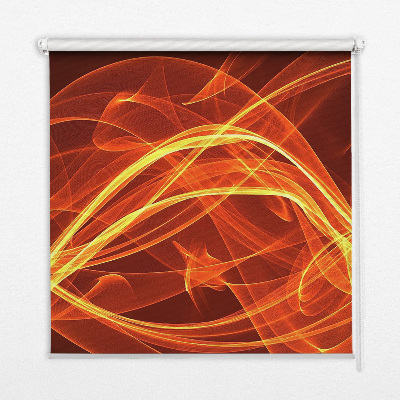 Blackout roller blind for window Orange abstraction