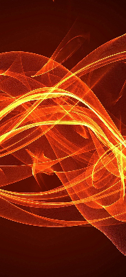 Blackout roller blind for window Orange abstraction