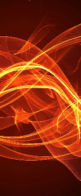 Blackout roller blind for window Orange abstraction
