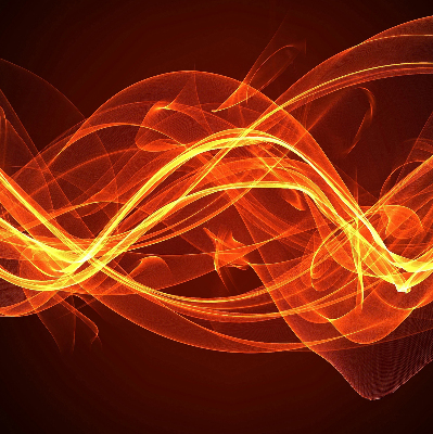 Blackout roller blind for window Orange abstraction