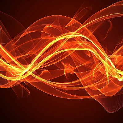 Blackout roller blind for window Orange abstraction
