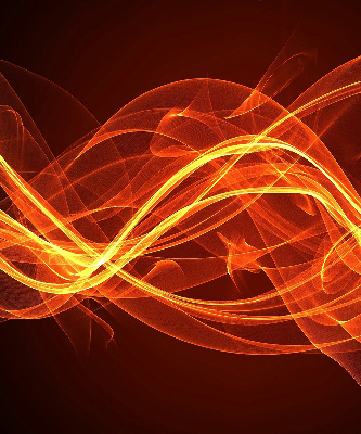 Blackout roller blind for window Orange abstraction