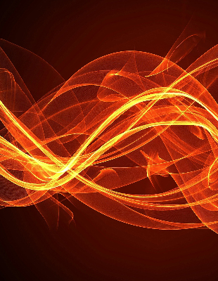 Blackout roller blind for window Orange abstraction