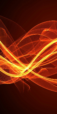Blackout roller blind for window Orange abstraction