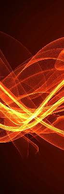 Blackout roller blind for window Orange abstraction