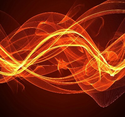 Blackout roller blind for window Orange abstraction