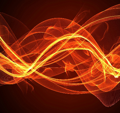 Blackout roller blind for window Orange abstraction