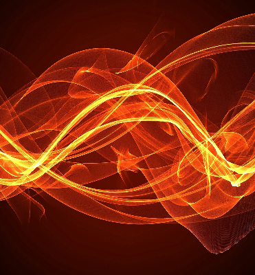 Blackout roller blind for window Orange abstraction