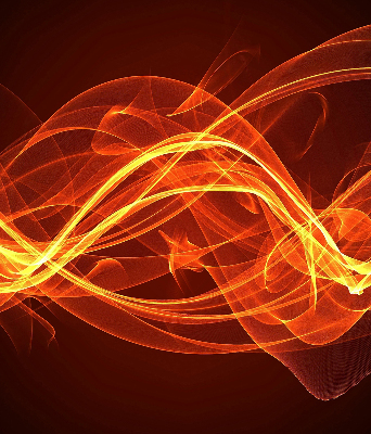 Blackout roller blind for window Orange abstraction