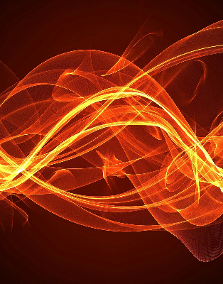 Blackout roller blind for window Orange abstraction