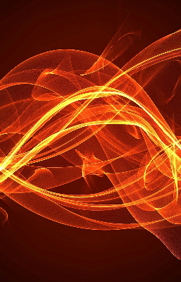 Blackout roller blind for window Orange abstraction