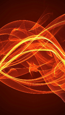 Blackout roller blind for window Orange abstraction