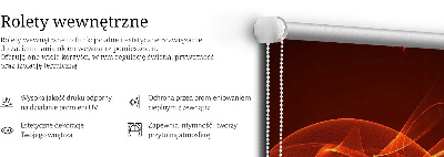 Blackout roller blind for window Orange abstraction
