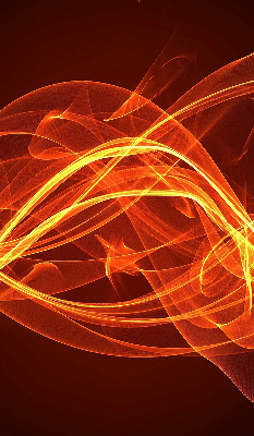 Blackout roller blind for window Orange abstraction