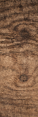 Fabric roller blind for window dark wood finish