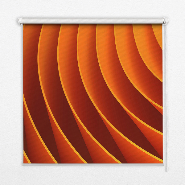 Blackout roller blind for window Orange abstraction