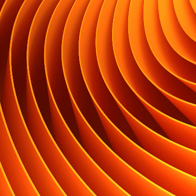 Blackout roller blind for window Orange abstraction