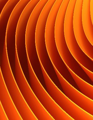 Blackout roller blind for window Orange abstraction