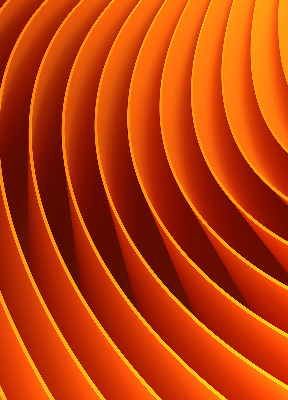 Blackout roller blind for window Orange abstraction