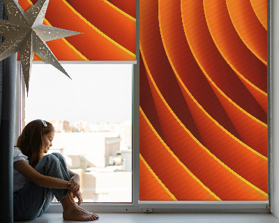 Blackout roller blind for window Orange abstraction