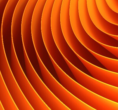 Blackout roller blind for window Orange abstraction