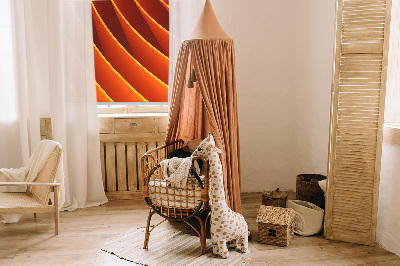 Blackout roller blind for window Orange abstraction