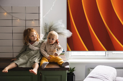 Blackout roller blind for window Orange abstraction