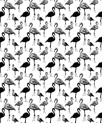 Fabric roller blind for window Black flamingos