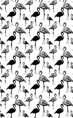 Fabric roller blind for window Black flamingos